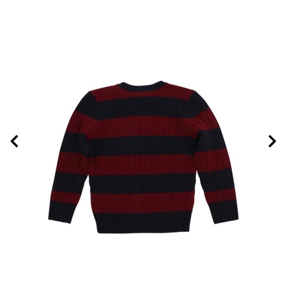 Boys POLO Ralph Lauren Wool / Cashmere Cableknit Sweater Size L •14-16 - Picture 4 of 5